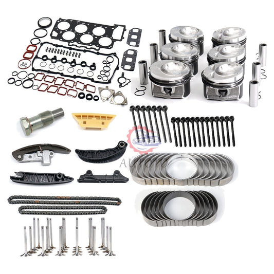 VR6 Engine Rebuilding Overhaul Pistons Timing Chain Kit For 3.6L for VW for Audi for Porsche