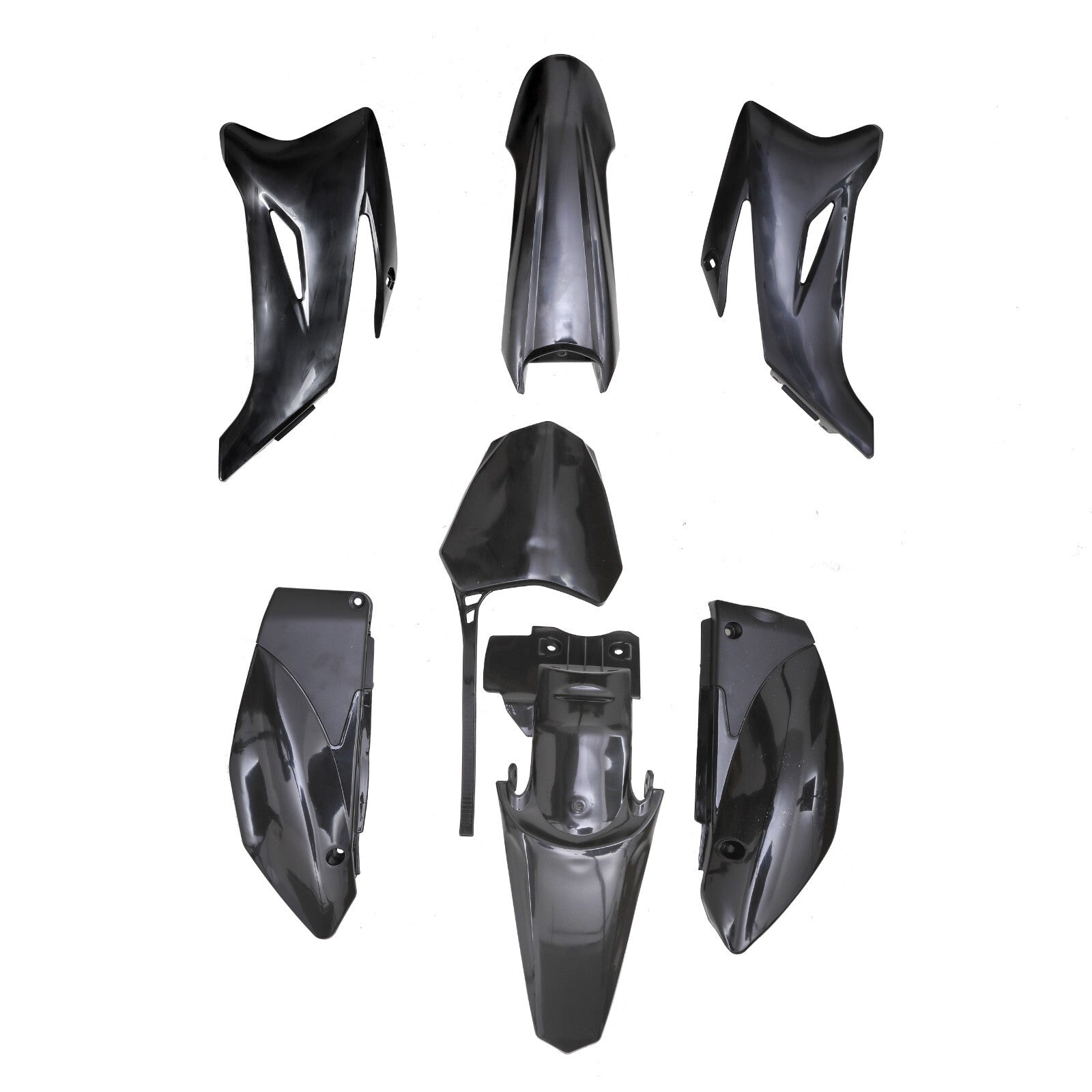 Complete set of plastic mudguards, for seat , and fuel tank suitable for Yamaha TTR110, TTR 110E, SSR 140, 170