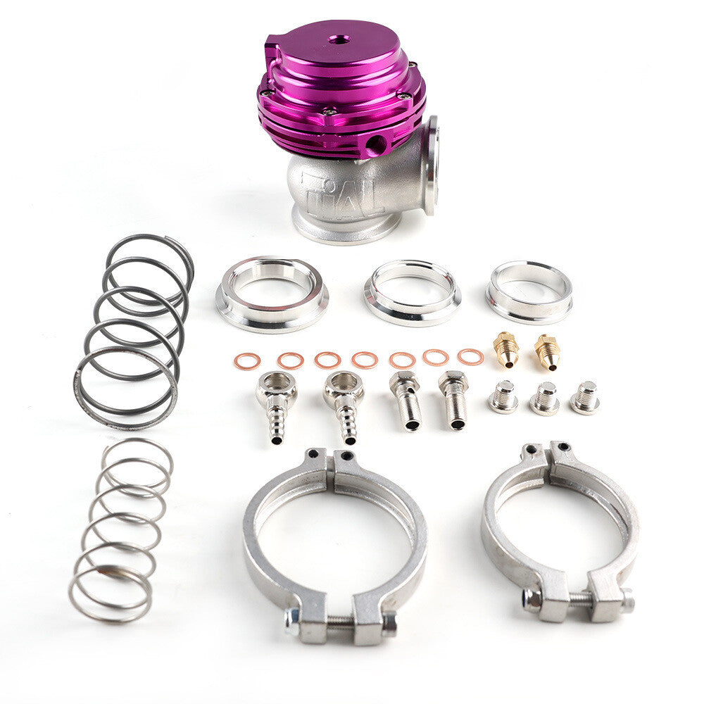 44mm external Wastegate MVR V-band flange turbine water-cooled purple aluminum