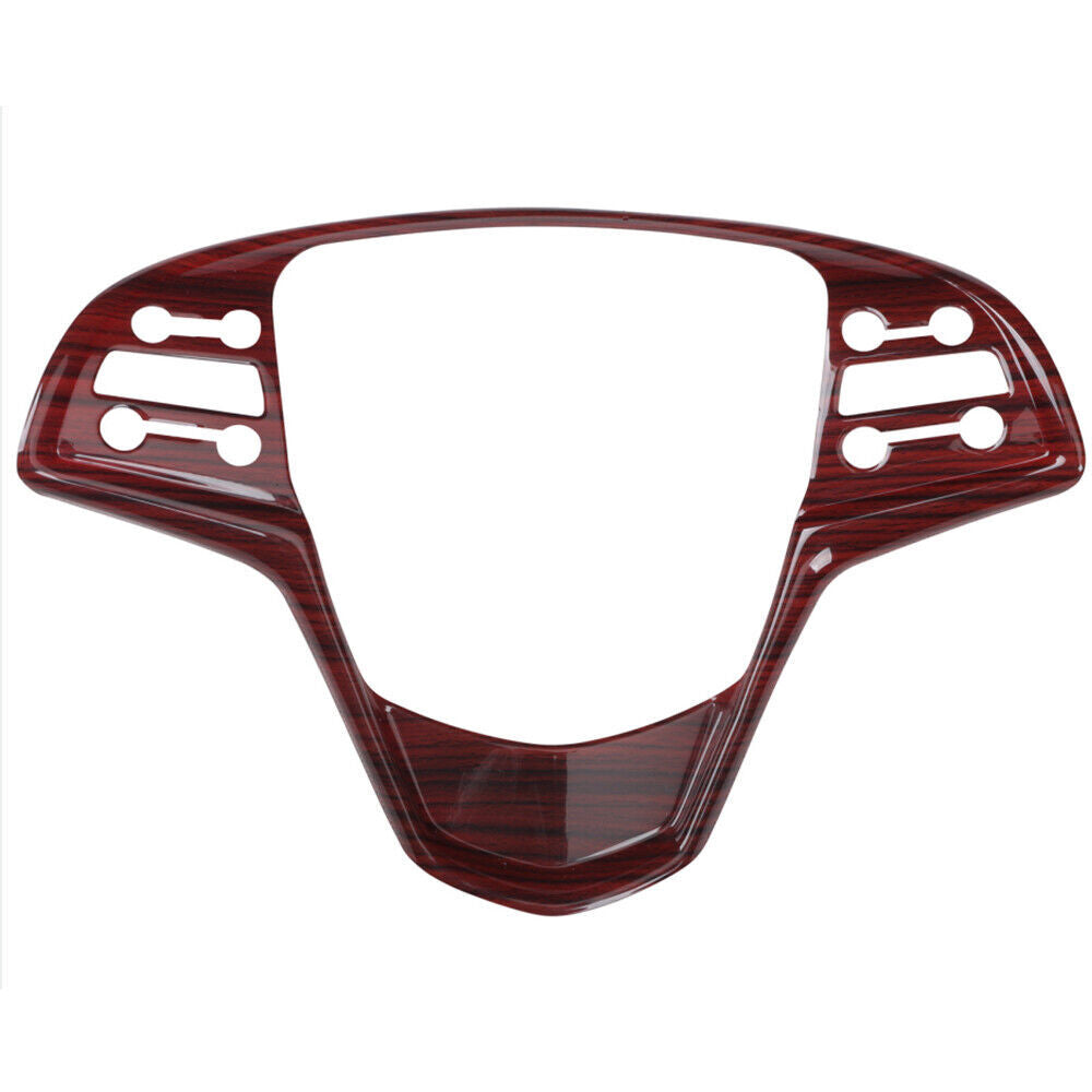 Steering Wheel Button Frame Trim Inner for Cadillac ATSL 2014-17 Red Wood Grain