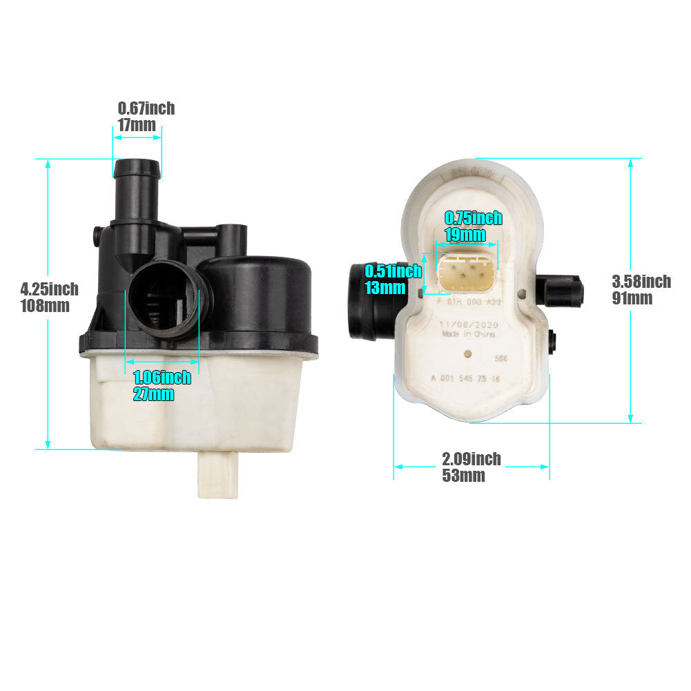 1 piece 16137193479 Fuel vapor pressure leak detection pump 0261222018 Suitable for BMW