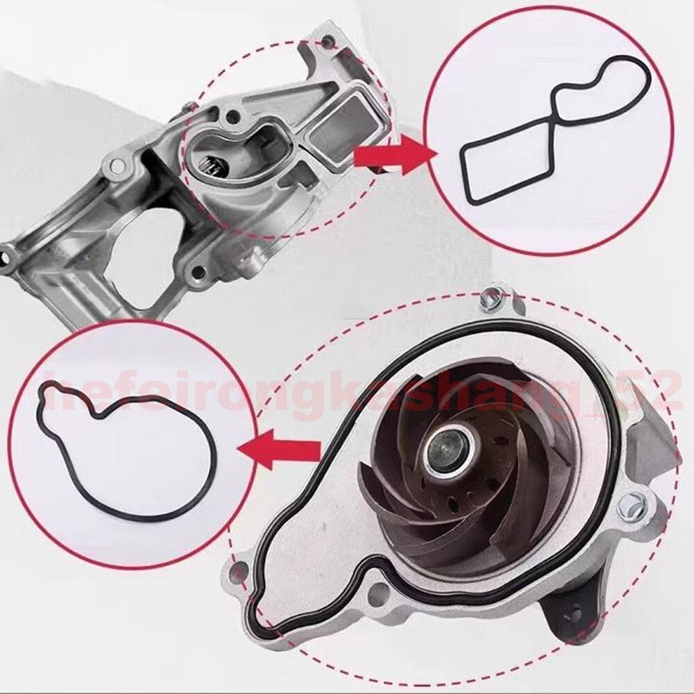 Black coolant pump sealing gasket kit for BMW G08 G38 X4 B48 2.0L 11517644809