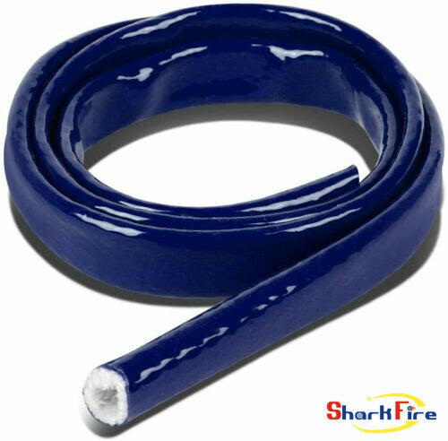 Heat Shielded Fire Thermo Armor Fire Sleeve Silicone Coated Fiberglass 3.3 ft