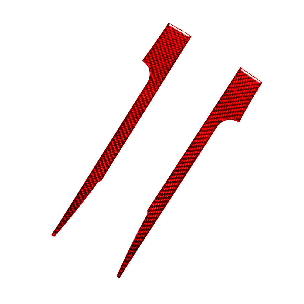 Red Carbon Fiber Center Console Decorative Strip Cover for Ford for Mustang 2005-09