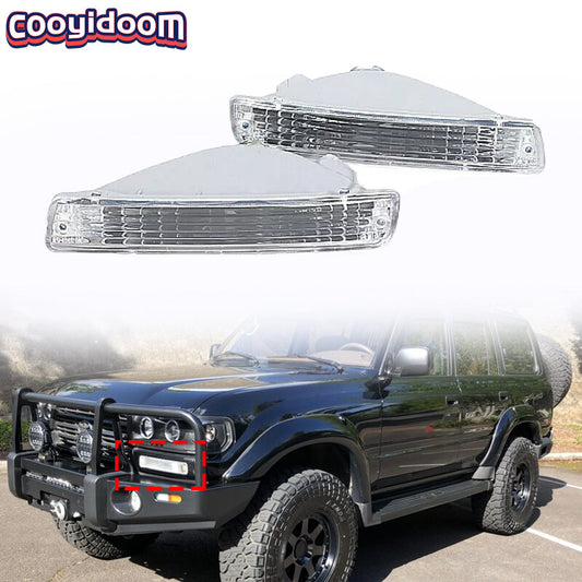 2X Front Turn Signal Lamp Foglight for Toyota for Land Cruiser LC80 FJ80 1991-1998