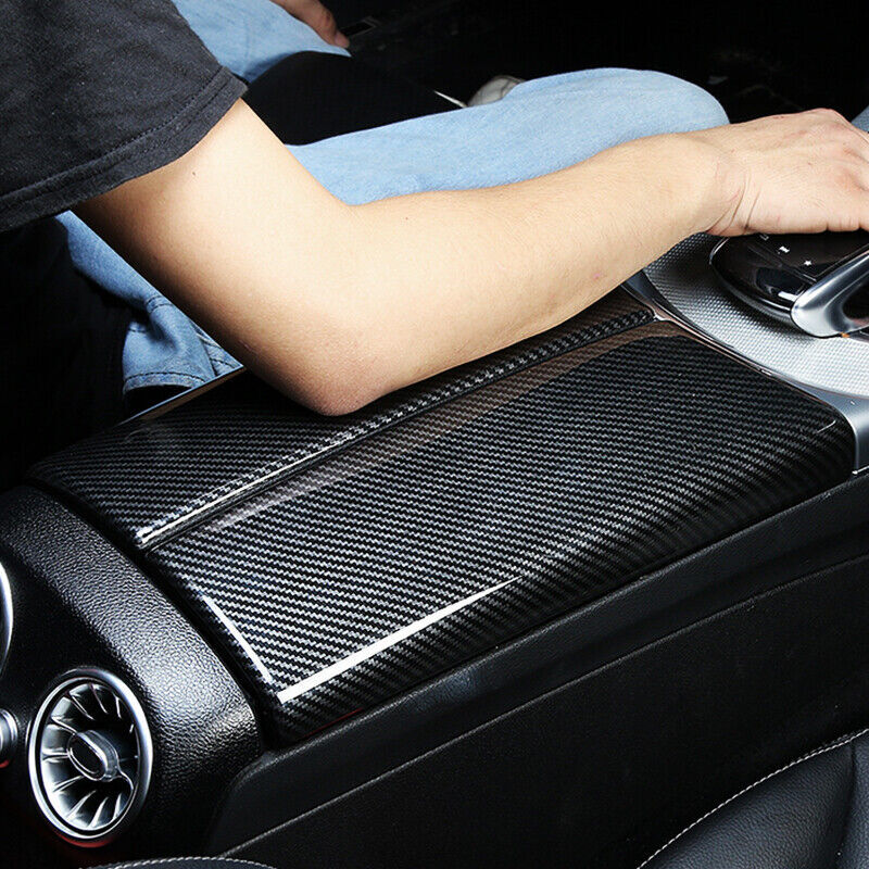 Car Storage Box Panel Cover Armrest Box Panel Fit for Mercedes Benz GLC C Class