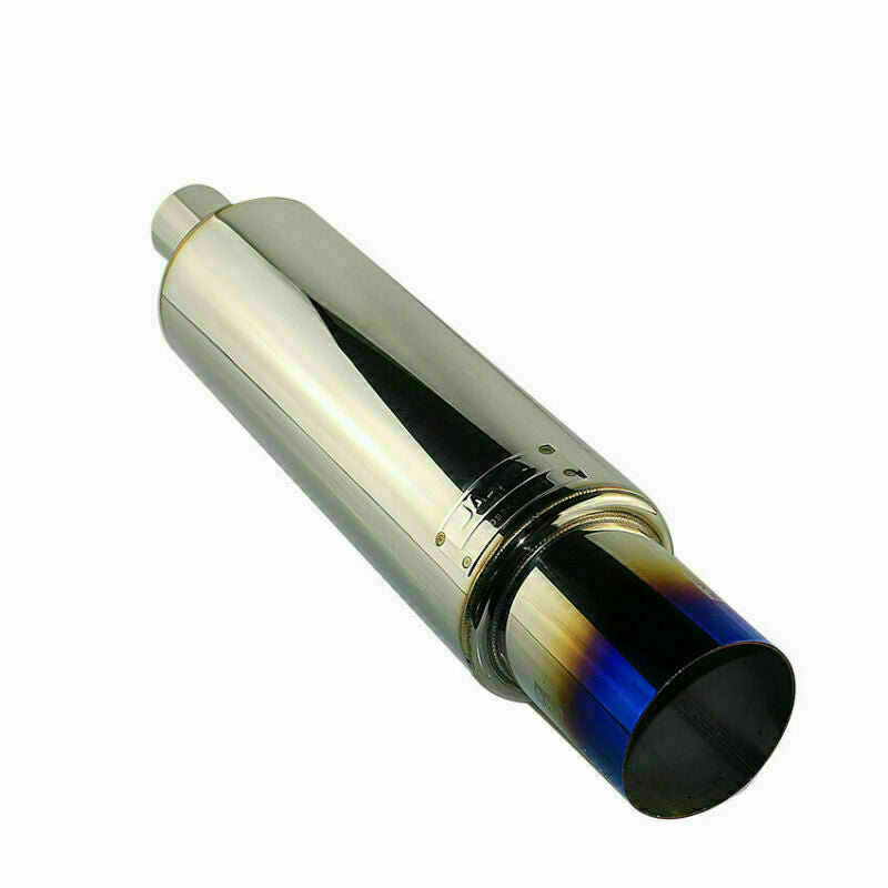 2.5 ID 3.5 OD Sport Great Sound Straight Exhaust Muffler 4.5 Muffler Tip