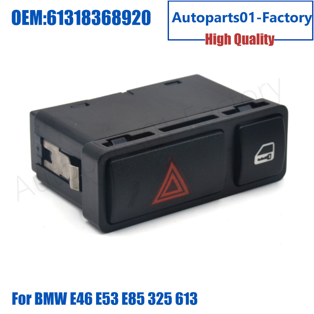 61318368920 Warning Flasher Door Lock Switch Button for BMW E46 E53 E85 325 613
