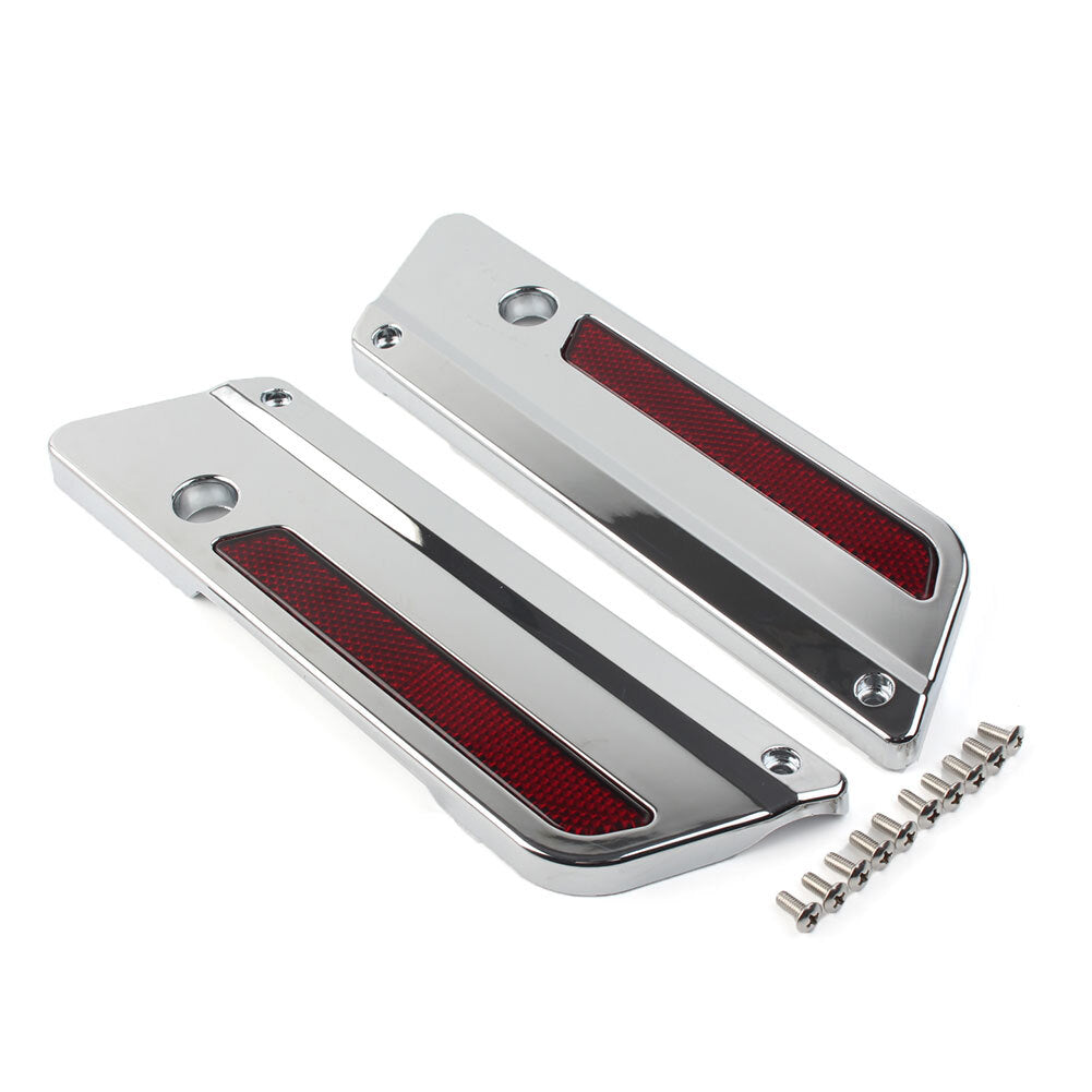 Satteltaschen-Verschlussplattenabdeckung f¨¹r for Harley Touring 1993-2013 Chrom