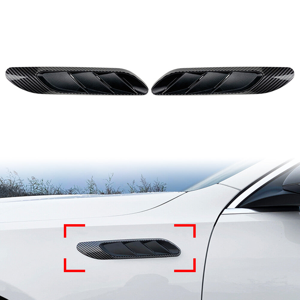 Front Fender Side Air Outlet Vent Trim for Benz C Class W206 C200 C260 Carbon ne