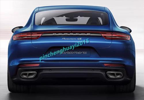 True carbon fiber tailpipe muffler throat for Porsche for Panamera 2017-23