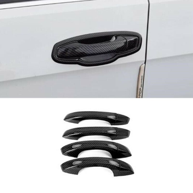 8pcs Carbon Fiber Door Handle Cover Trim for VW for GOLF 7 MK7 2013-2019 Accessaries