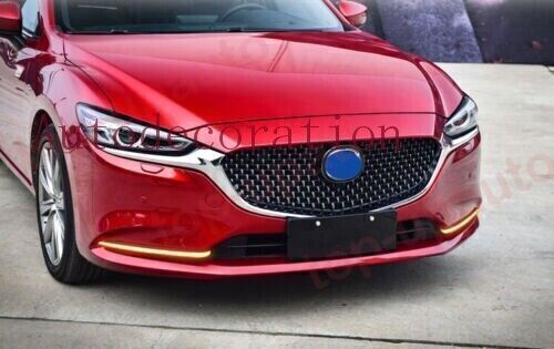 for Mazda 6 2018-2021 LED Front Fog Lamp Daytime Running Lights turn signal DRL