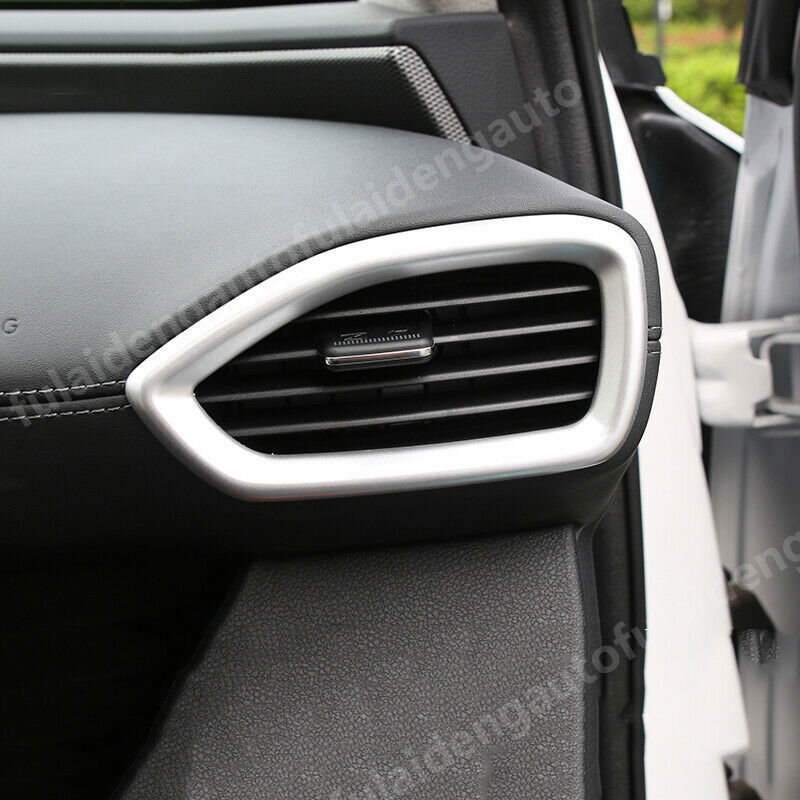 for Hyundai Santa Fe 2019-2021 Silver Front Side Air Vent Outlet Cover Trim 2P