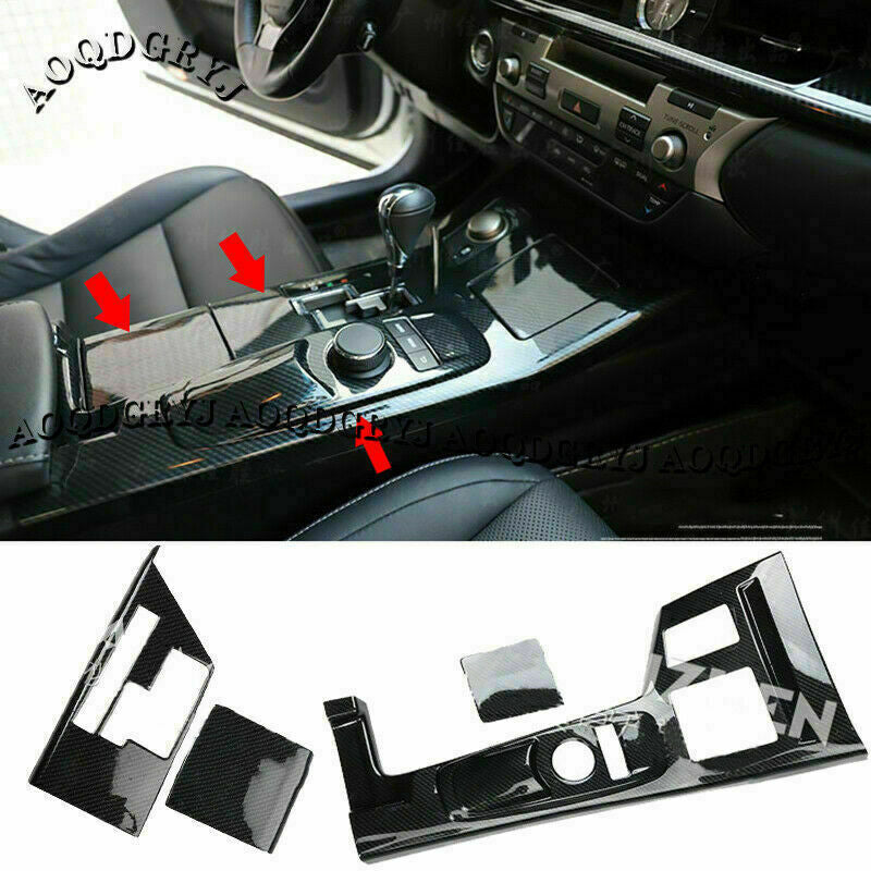 2013-2017 for Lexus ES200/250/300h Carbon Fiber Gear Shift Panel Molding Trim4
