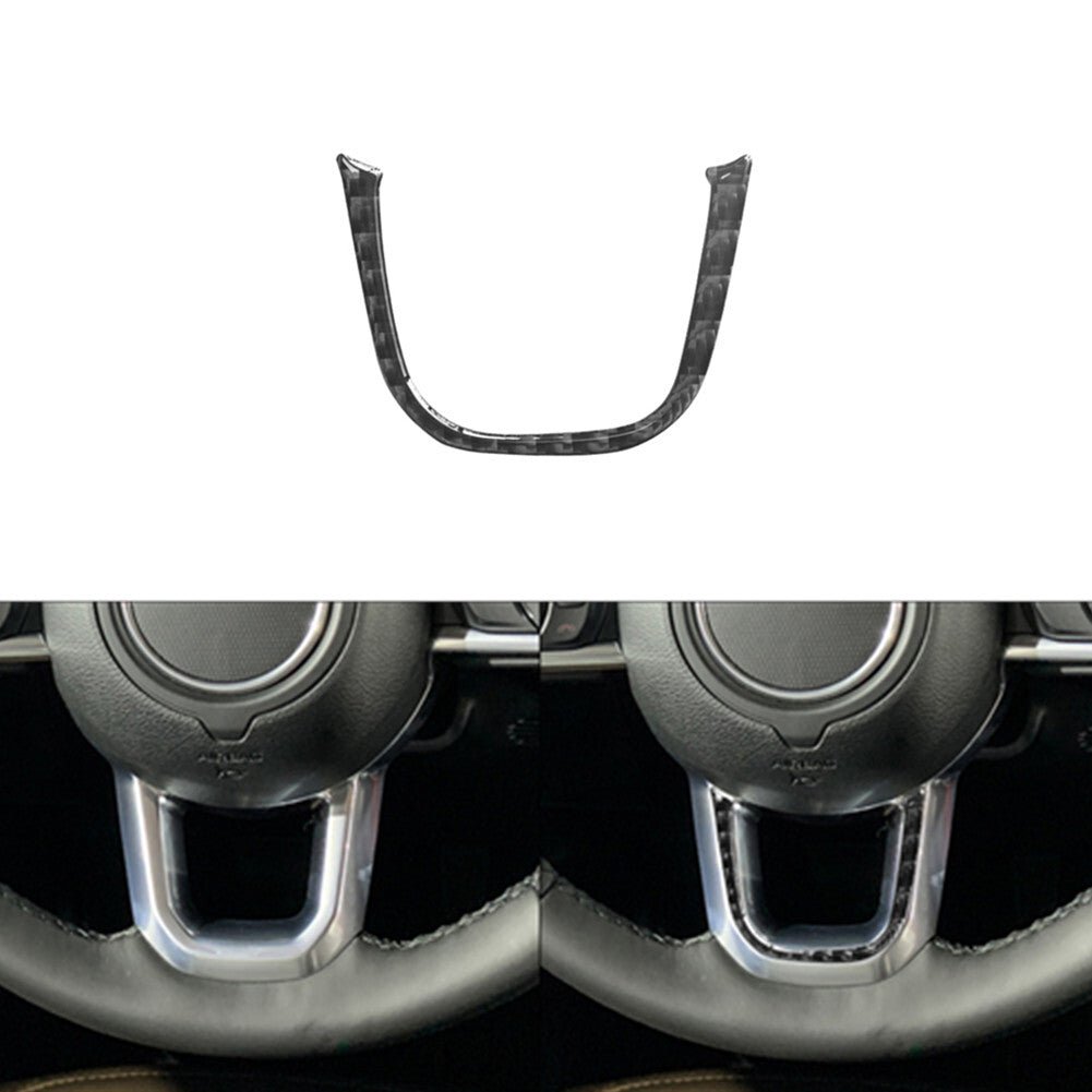 Carbon fiber steering wheel chin trim for Jeep for Wrangler Jl 2018 + gladiator 20+