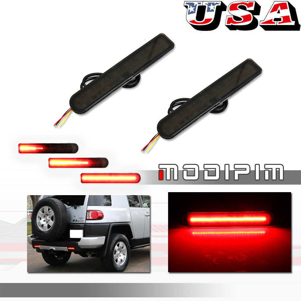 Smoke screen, rear bumper reflector, and tail brake light applicable to 07-14 for Toyota FJ Cruiser.