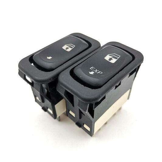 Driver and passenger side window switches are compatible with for Freightliner Columbia Century 01-11.