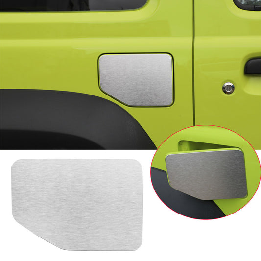 for Suzuki for Jimny 2019-2022 Door Fuel Tank Cover Gas Filler Cap Trim Alloy Silver