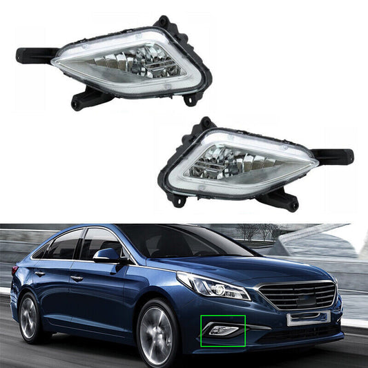Fit for Hyundai Sonata 2015 2016 2017 Pair Front Bumper Fog Light Driving Lamps