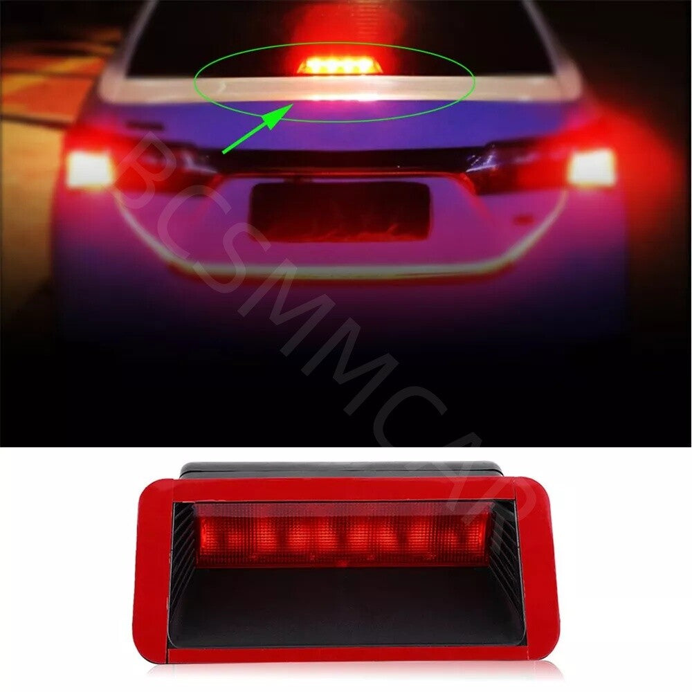 Car 12V Red 5 LED Third Brake Light Rear Tail Center High Mount 3rd Stop Lamp