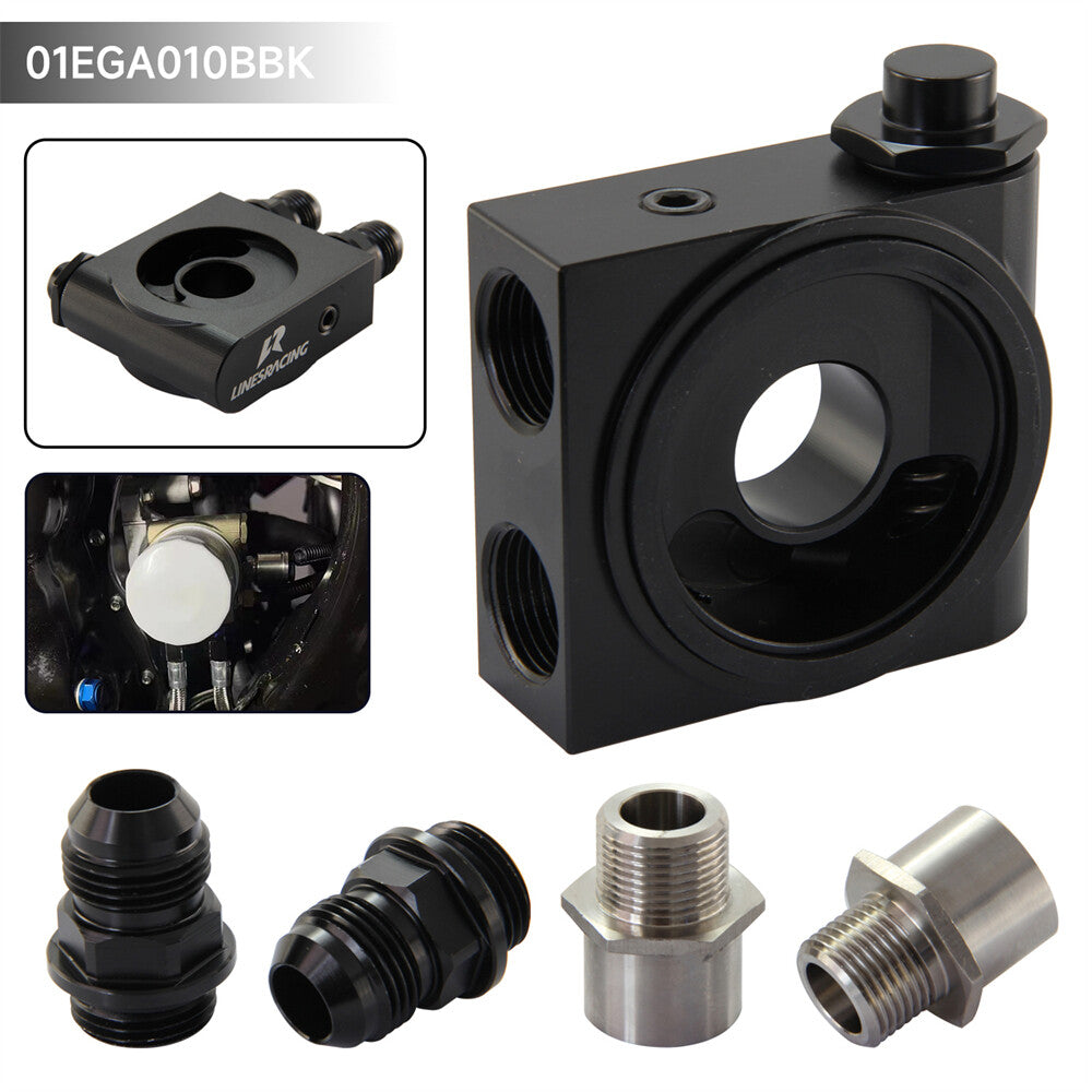 Aluminum Oil Filter Adapter Thermostat 73¡À0.5¡ã M201.5  3/4-16 UNF and 1/8NPT