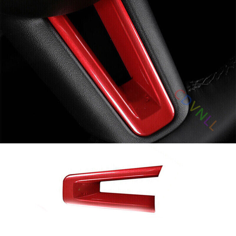 for Mazda CX-30 2020-24 ABS Red Inner Steering Wheel U-Type Panel Trim Cover 1X
