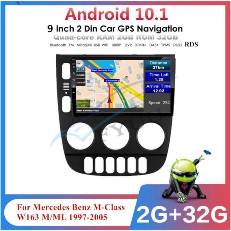 Car Unit 9 2+32G Stereo Radio GPS Head for Benz M-Class W163 ML M LHD 1997-2005