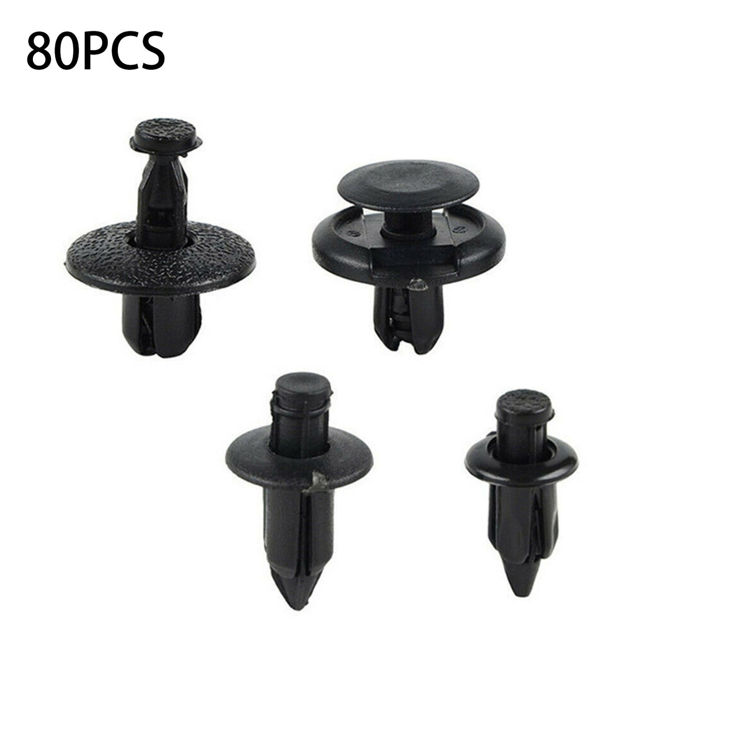 80Pack 4 Kinds Motorcycle ATV Fairing Bolt Bodywork Push Pry Rivets Pin Kit