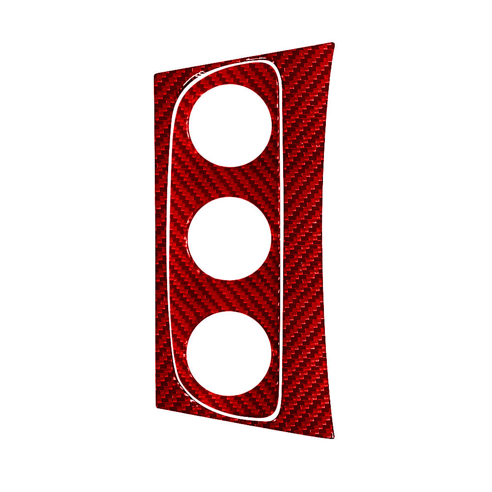 2X Red Carbon Fiber Climate Control Frame Cover Trim for Chrysler 200 2011-2014
