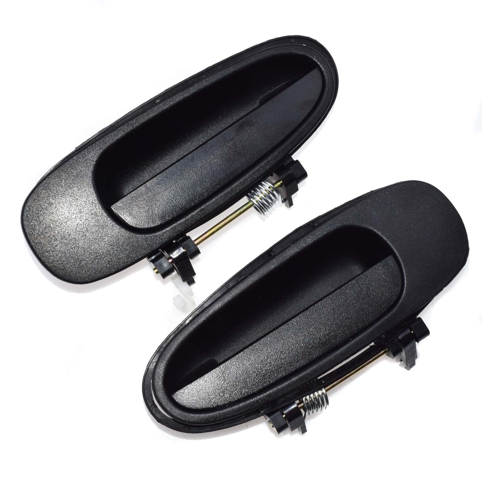 Black exterior door handles on the left, right, and rear sides, suitable for Toyota for Corolla 1993-1997