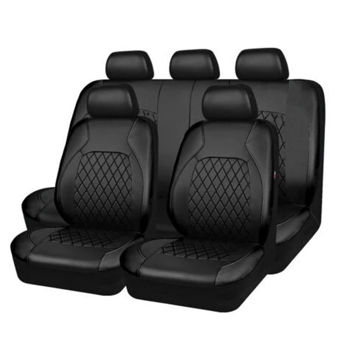 9x Car Full Surround for Seat Cover PU Leather Breathable Pad Fit for Honda Accord