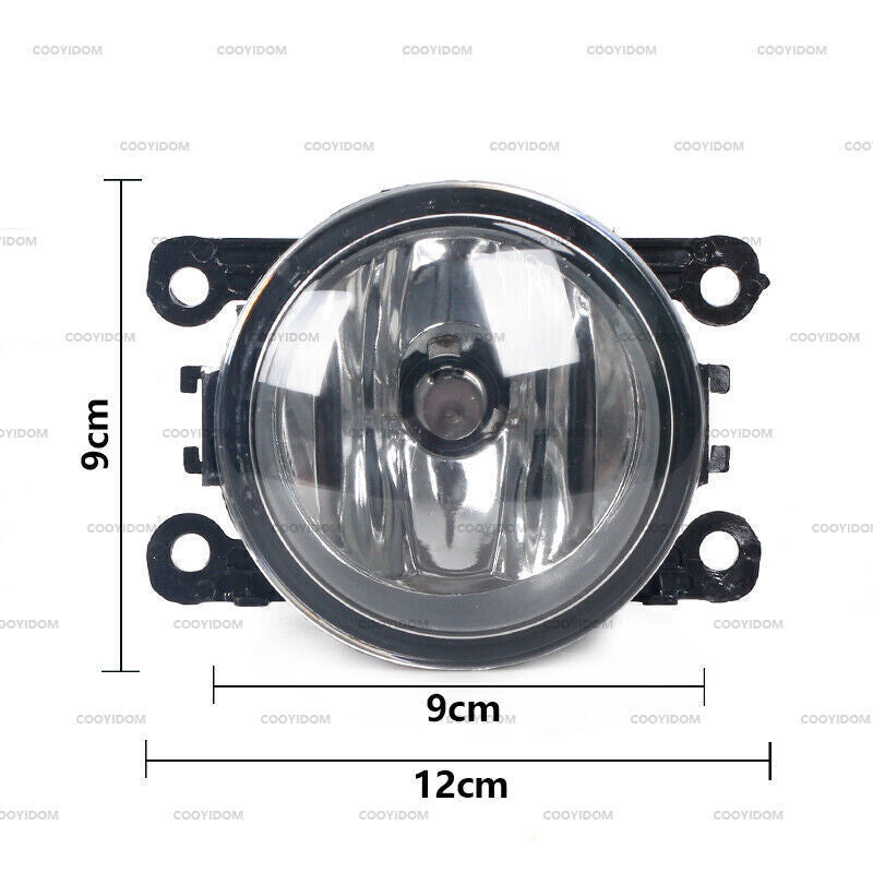Pair Clear Front Fog Lights for Suzuki Grand Vitara/SX4 4Dr 2006-2012