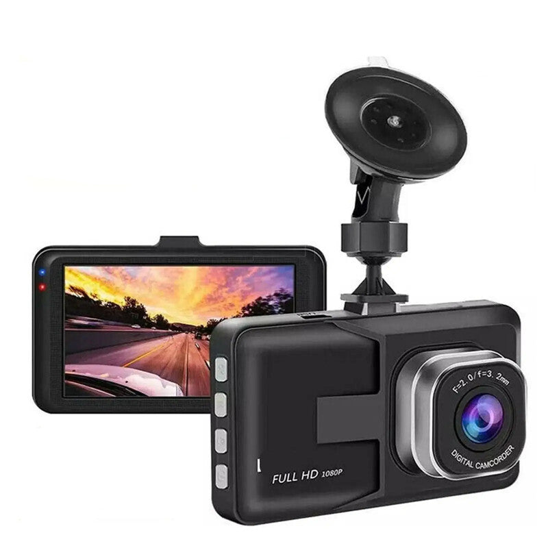Car Black DVR Dash Cam HD 1080P Dashcam Camera Drive Video Recorder Monitor Kit