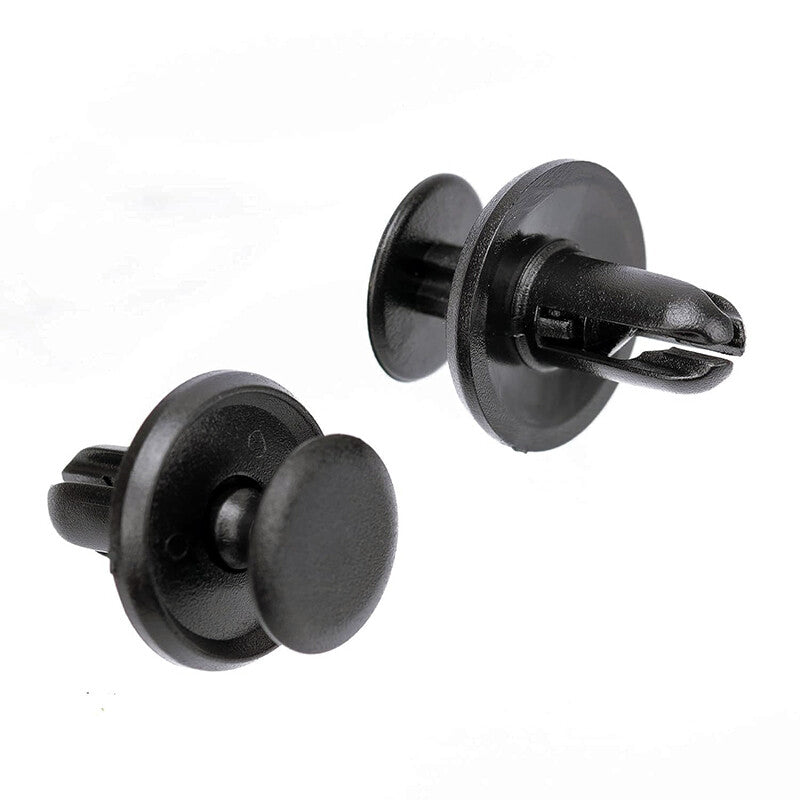 10-Piece Pack of Gray Hooded Decorative Panel Molded Clips and Rivets for Honda