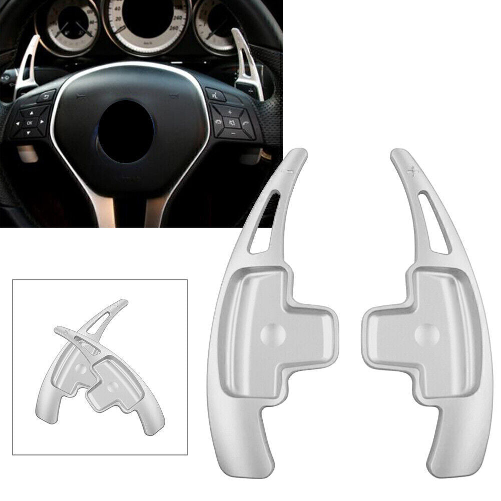Steering Wheel Paddle Shift Extension Sliver for M- for Benz A B E R M GLK SLK Class