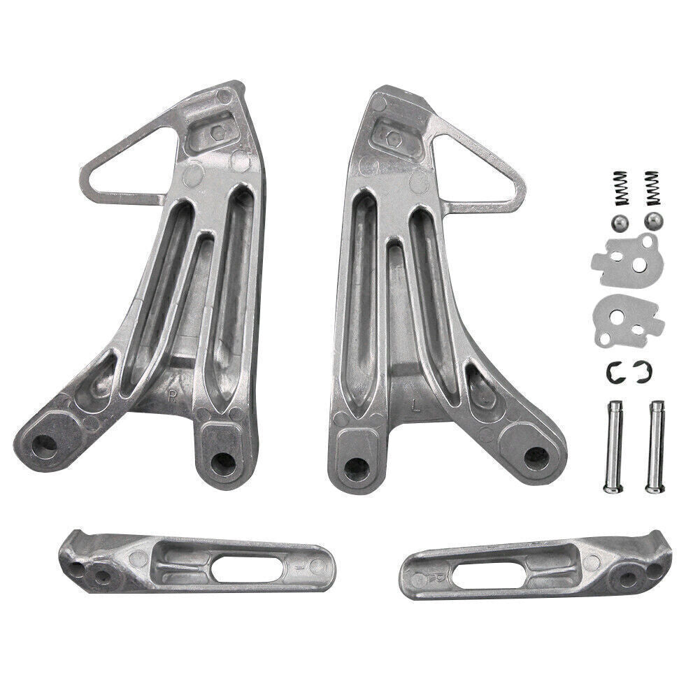 for HONDA CBR 600RR 03 04 Aluminum Rear Passenger Footpegs Pedals Brackets