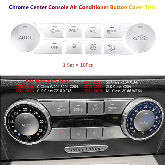 for Mercedes-Benz W204 W164 C218 X164 X204 Car Console Air AC ZONE Switch Cover