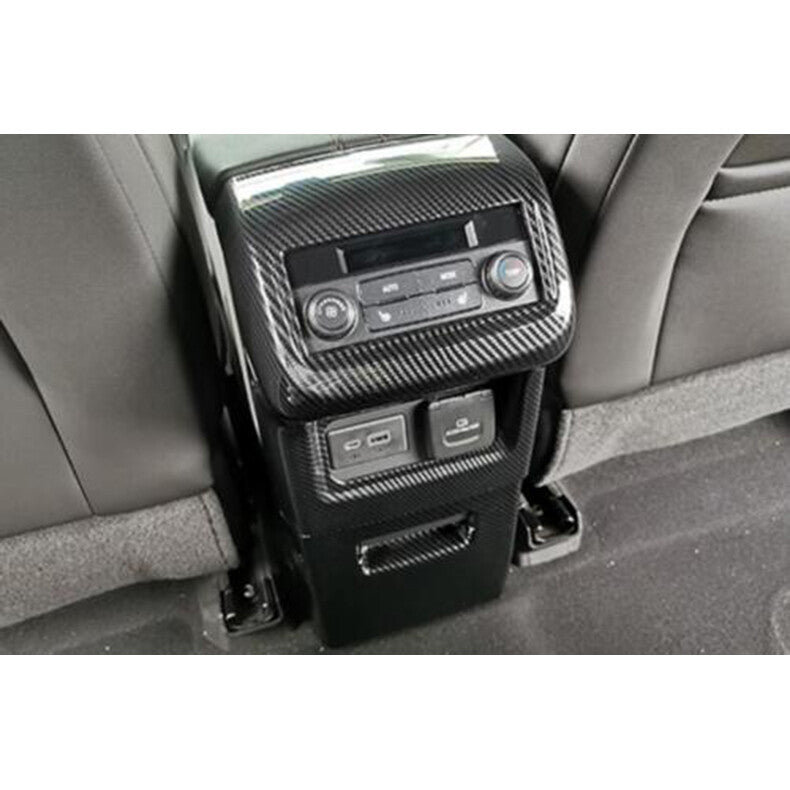 for Chevy Blazer 2019-2022 Carbon Fiber Rear Air Outlet Anti-Kick Panel cover 2x