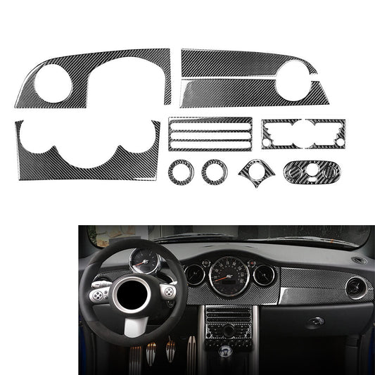 13Pcs Full Set Interior Accessories Trim Kit for BMW for Mini Cooper R50 R53 05-2006