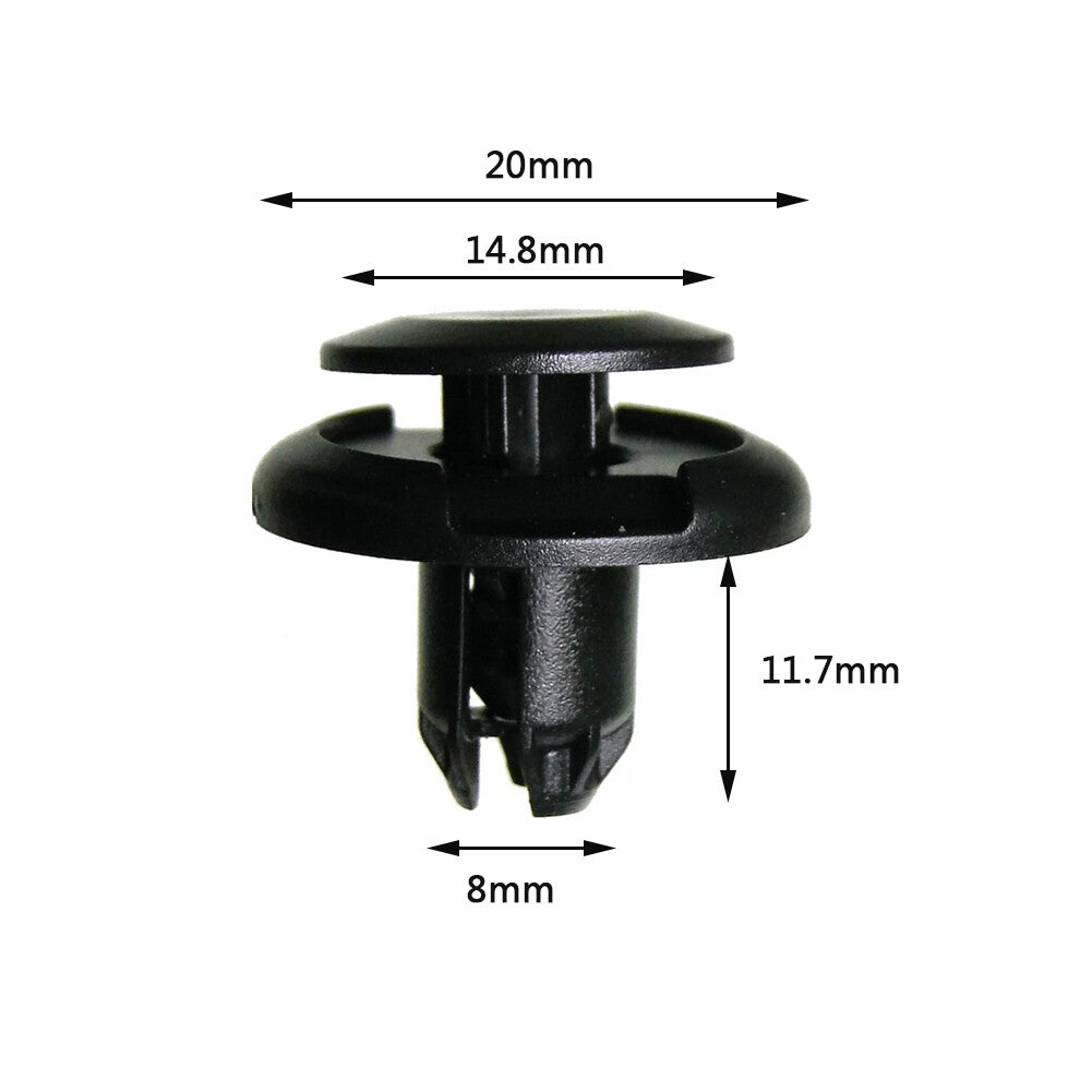 10 Car Wheel Inner Splash Shield Bumper Retainer Fastener Rivets for Honda