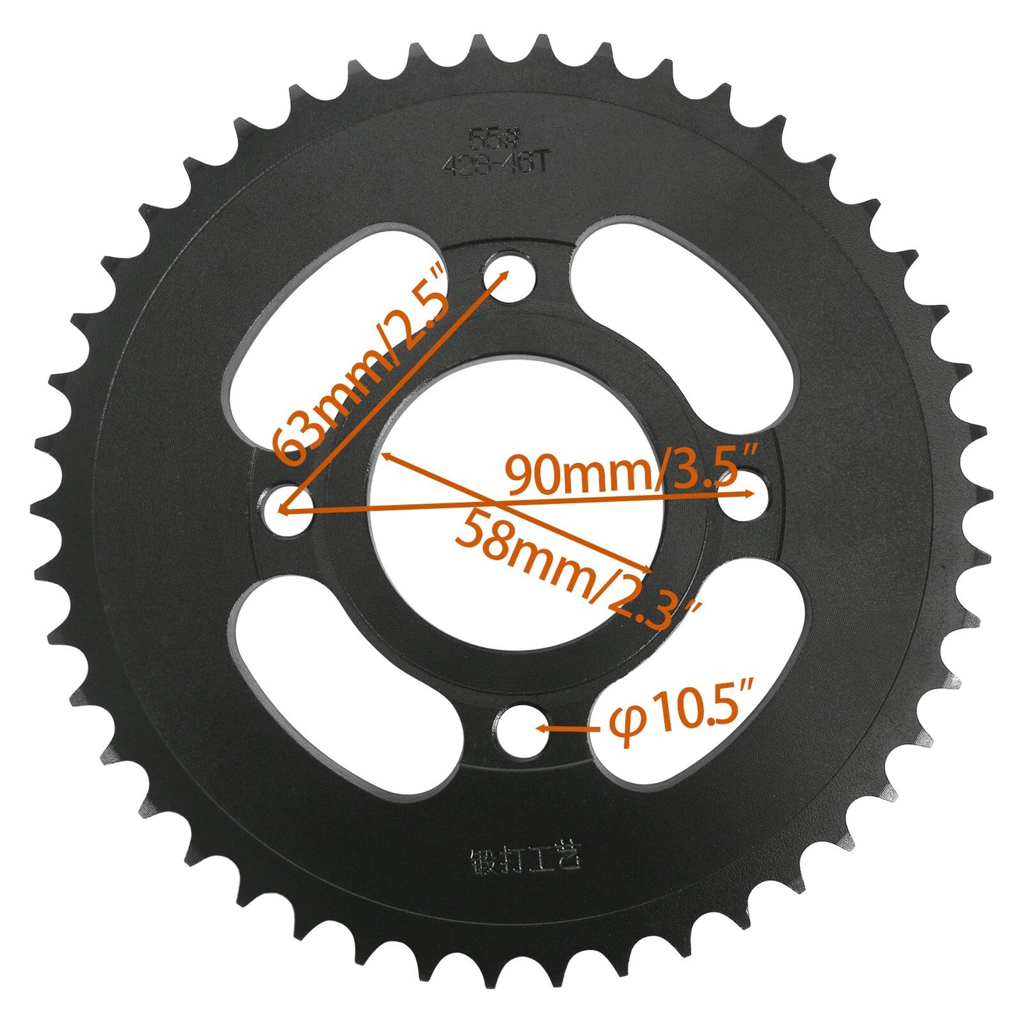 428 chain, 46T rear sprocket gear, suitable for all-terrain vehicles, four-wheel drive bikes, PIT PRO Trail bikes, Taodao Bikes