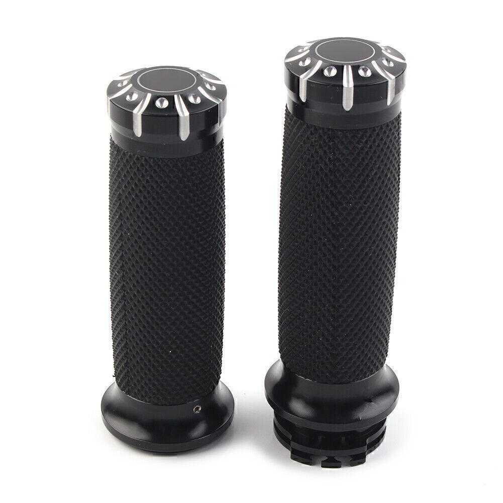 1 Lenkergriffe Motor F¨¹r for Harley Dyna Sportster XL883 1200 Softail Black