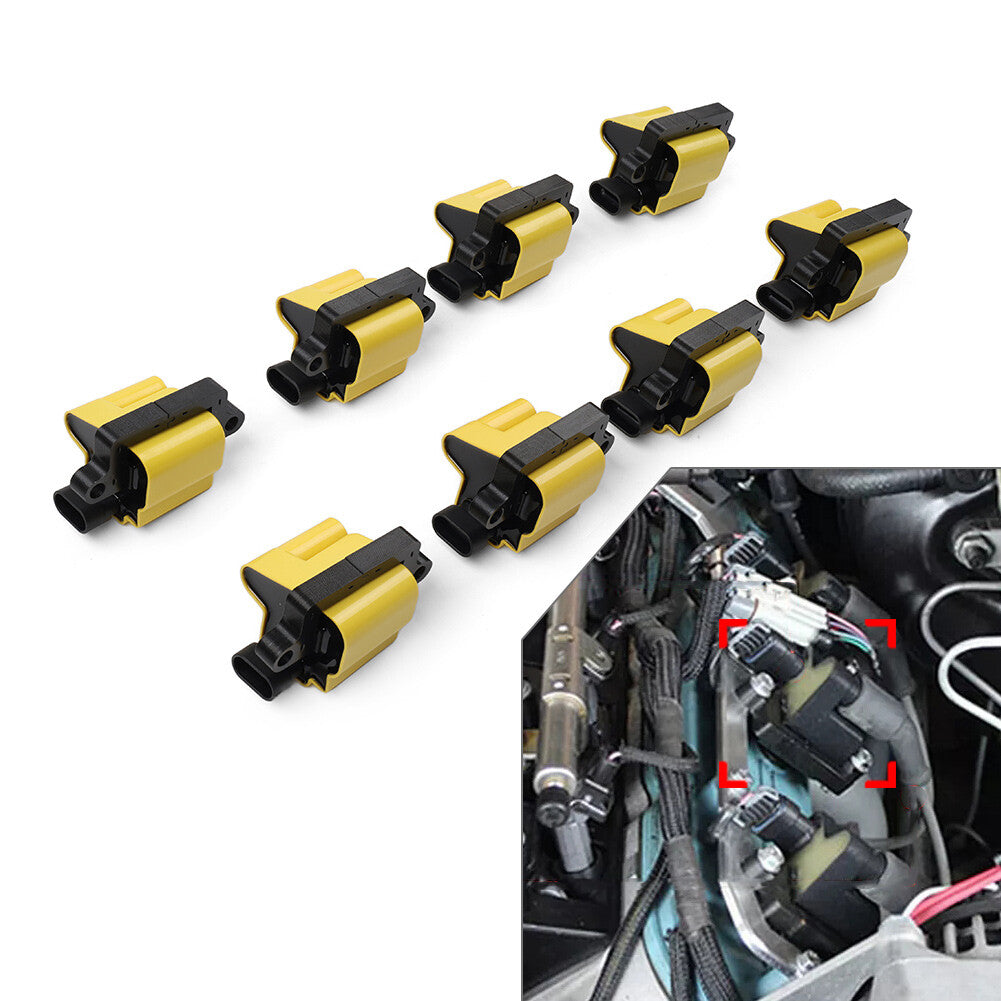 8PCS Square Ignition Coil Pack UF271 for Chevrolet Silverado for GMC for Sierra 1500
