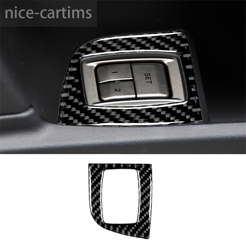 Carbon Fiber Cruise Control Button Switch Panel Trim Fit for Jaguar XF 2009-2011