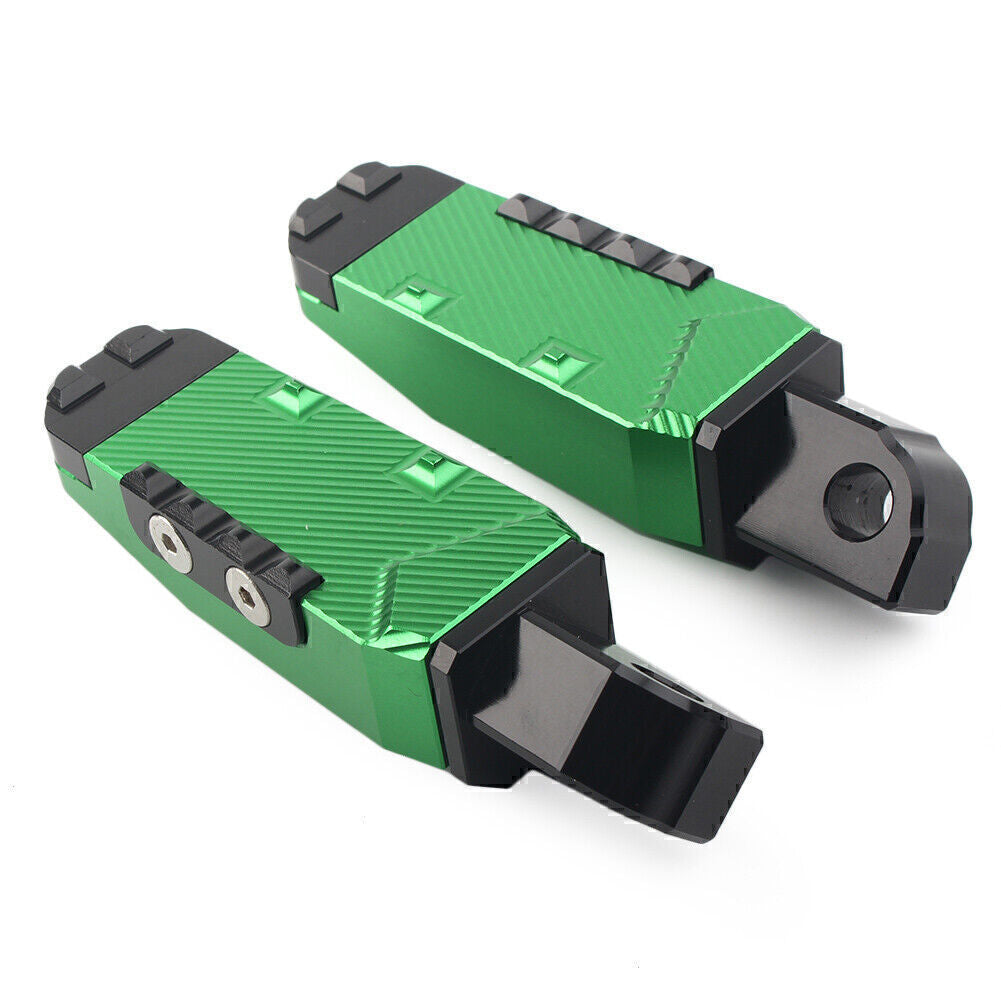 Rear Footrests Foot Pegs Pedal Pads Fit for Suzuki GSXR600/750 /1300 Hayabusa Green