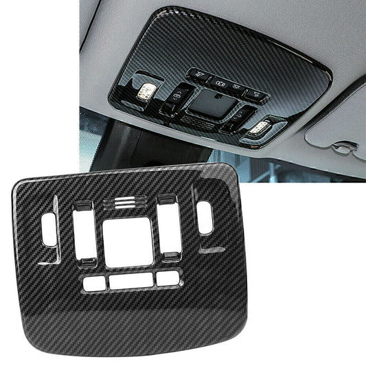 Front Reading Light Lamp Cover Trim for Toyota for Camry 2018-2019 Carbon Fiber ABS