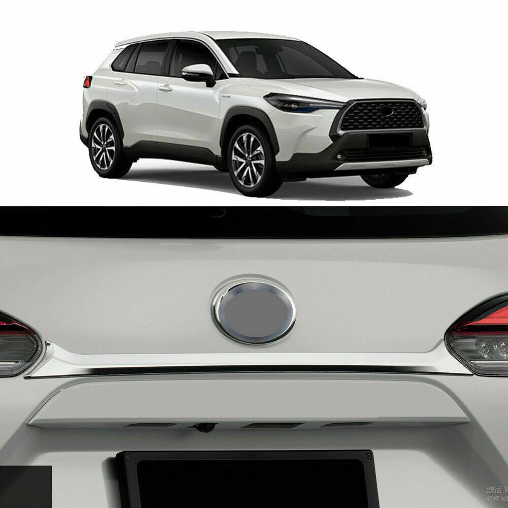 for Toyota for Corolla Cross 2022-2024 Car Chrome Rear Trunk Lid Trim molding Cover