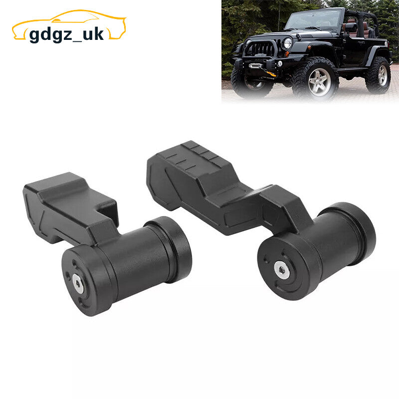 2pc Black Car Gear Shift Lever Knob Cover Kit for Jeep for Wrangler JK JKU 2011-2018