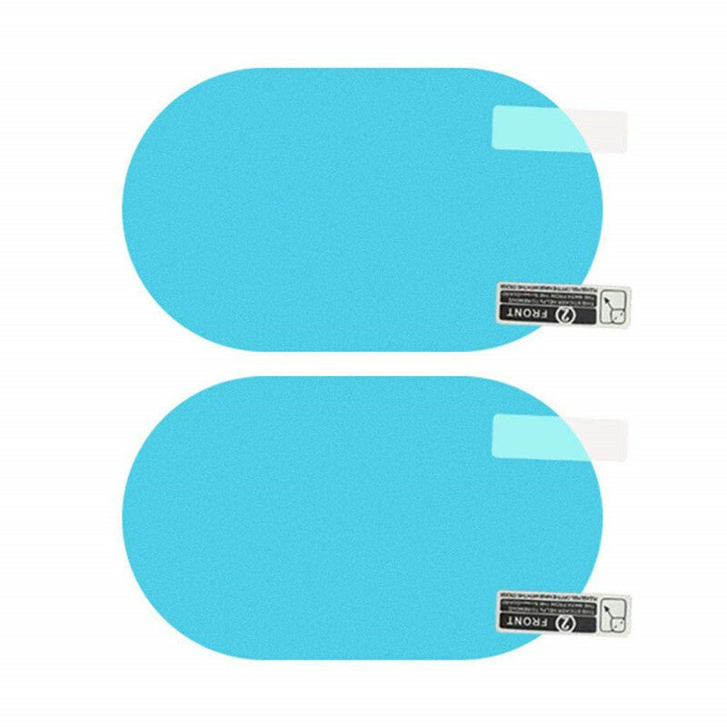 4Pc Car Rearview Mirror Film Rainproof Window Membrane Automobile Clear Sticker